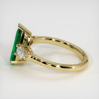 1.38 Ct. Emerald Ring, 18K Yellow Gold 4