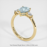 1.35 Ct. Gemstone Ring, 18K Yellow Gold 2