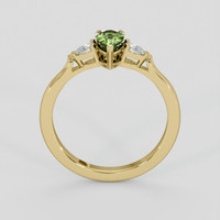 1.05 Ct. Green Sapphire Ring, 18K Yellow Gold 3