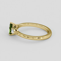 1.05 Ct. Green Sapphire Ring, 18K Yellow Gold 4