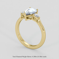 2.03 Ct. Blue Sapphire Ring, 18K Yellow Gold 2