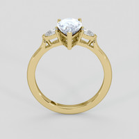 2.03 Ct. Blue Sapphire Ring, 18K Yellow Gold 3