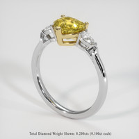 1.66 Ct. Gemstone Ring, 14K Yellow & White 2