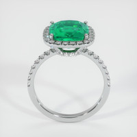 3.54 Ct. Emerald Ring, Platinum 950 3