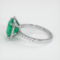 3.54 Ct. Emerald Ring, Platinum 950 4