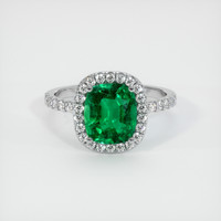 2.52 Ct. Emerald Ring, Platinum 950 1