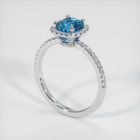 1.85 Ct. Gemstone Ring, Platinum 950 2