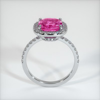 3.36 Ct. Purplish Pink Sapphire Ring, Platinum 950 3