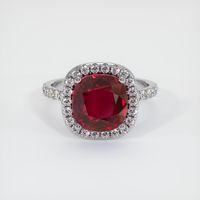 3.36 Ct. Ruby Ring, Platinum 950 1