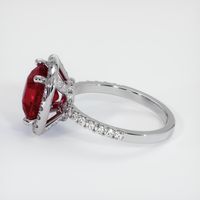 3.36 Ct. Ruby Ring, Platinum 950 4