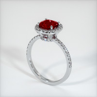 1.31 Ct. Ruby Ring, Platinum 950 2