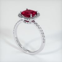 2.76 Ct. Ruby Ring, Platinum 950 2