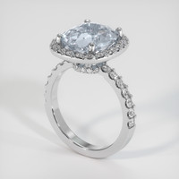 3.60 Ct. Sapphire Ring, Platinum 950 2