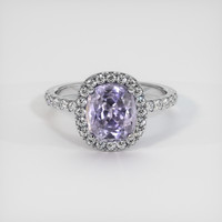 3.10 Ct. Purple Sapphire Ring, Platinum 950 1
