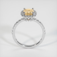 1.45 Ct. Orangish Yellow Sapphire Ring, Platinum 950 3