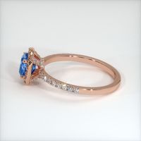 0.77 Ct. Sapphire Ring, 14K Rose Gold 4