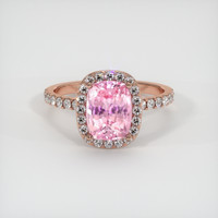 2.73 Ct. Sapphire Ring, 14K Rose Gold 1