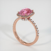2.73 Ct. Sapphire Ring, 14K Rose Gold 2