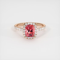 2.03 Ct. Sapphire Ring, 14K Rose Gold 1