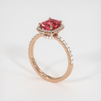 2.03 Ct. Sapphire Ring, 14K Rose Gold 2
