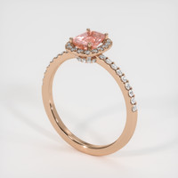 0.95 Ct. Sapphire Ring, 14K Rose Gold 2