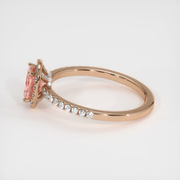 0.95 Ct. Sapphire Ring, 14K Rose Gold 4