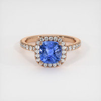 2.03 Ct. Sapphire Ring, 14K Rose Gold 1