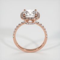 2.75 Ct. Sapphire Ring, 14K Rose Gold 3