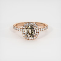 1.59 Ct. Sapphire Ring, 14K Rose Gold 1