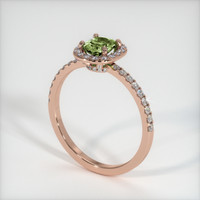 1.07 Ct. Sapphire Ring, 14K Rose Gold 2