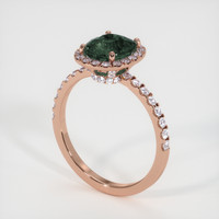 3.19 Ct. Sapphire Ring, 14K Rose Gold 2