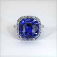 8.27 Ct. Blue Sapphire Ring, 10K White Gold 1