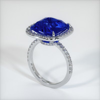 8.27 Ct. Blue Sapphire Ring, 10K White Gold 2