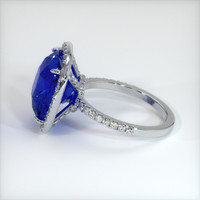 8.27 Ct. Blue Sapphire Ring, 10K White Gold 4