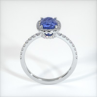 3.00 Ct. Blue Sapphire Ring, 10K White Gold 3