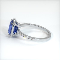 3.00 Ct. Blue Sapphire Ring, 10K White Gold 4