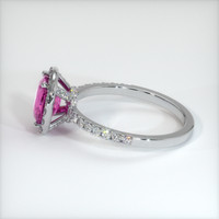 1.69 Ct. Pink Sapphire Ring, 10K White Gold 4
