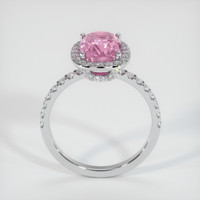 2.73 Ct. Pink Sapphire Ring, 10K White Gold 3