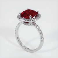 3.36 Ct. Ruby Ring, 10K White Gold 2
