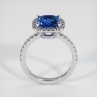 2.09 Ct. Blue Sapphire Ring, 10K White Gold 3