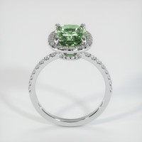 3.64 Ct. Green Sapphire Ring, 10K White Gold 3