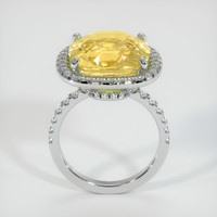 10.63 Ct. Yellow Sapphire Ring, 10K White Gold 3