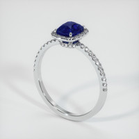 1.32 Ct. Sapphire Ring, 14K White Gold 2