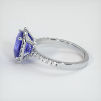 3.00 Ct. Color Change Sapphire Ring, 14K White Gold 4