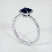 1.52 Ct. Sapphire Ring, 14K White Gold 2