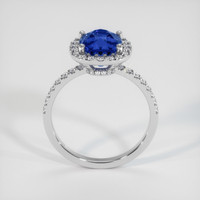 3.01 Ct. Blue Sapphire Ring, 14K White Gold 3