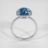 5.00 Ct. Bi Color Sapphire Ring, 14K White Gold 3