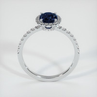 0.98 Ct. Sapphire Ring, 14K White Gold 3
