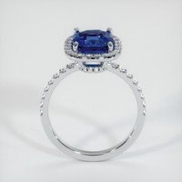 2.46 Ct. Sapphire Ring, 14K White Gold 3