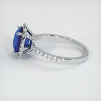 2.46 Ct. Sapphire Ring, 14K White Gold 4
